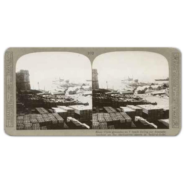 Çanakkale Harbi Seddül Bahir Stereoskopik Fotoğraf
